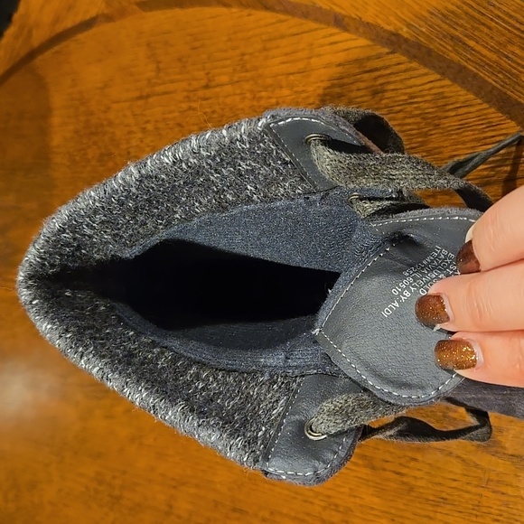 Women's grey boots - Picture 4 of 5